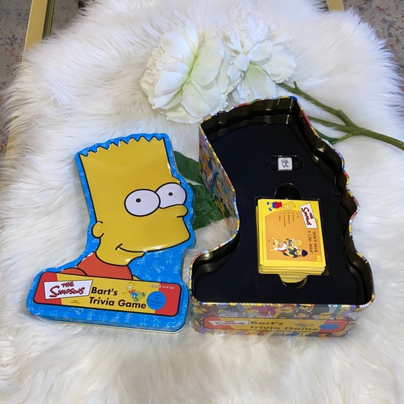 The Simpsons Bart's Trivia Game Collectible Bart Simpson Tin - Picture 1 of 15